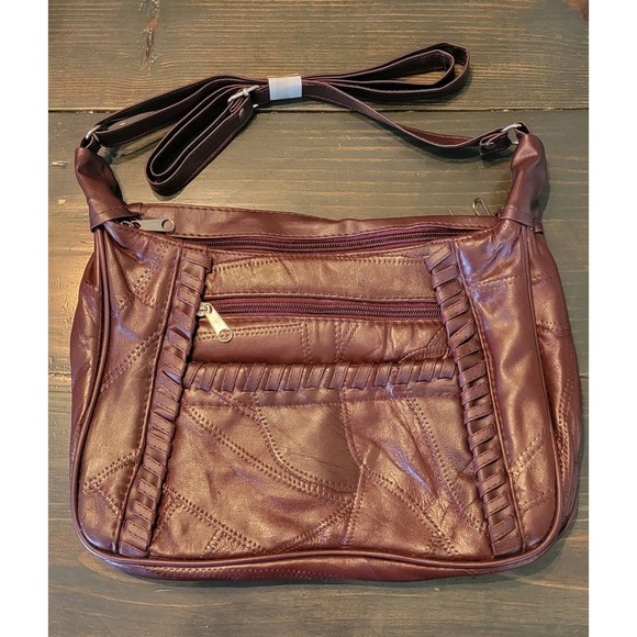 Boutique Plus Handbags - Patchwork Suede Boho Hippie Crossbody‎ / Shoulder Bag